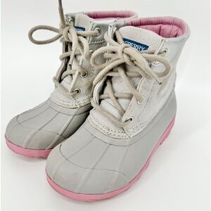 Sperry Kids Boots Gray and Pink